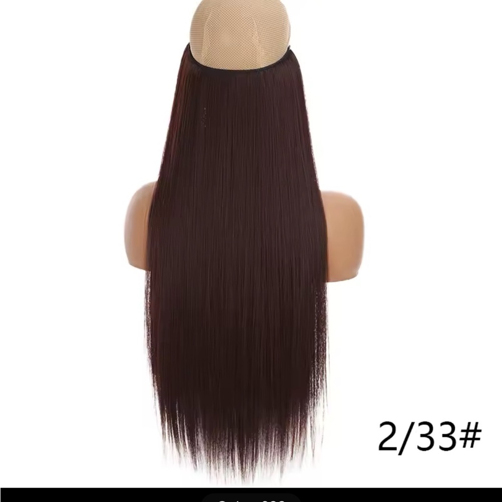 24” Brown Straight Hair Extension